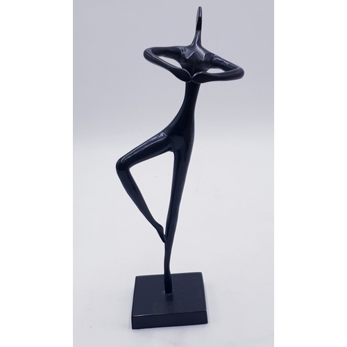 761 - BRONZE Large 26cm SCULPTURE OF A DANCER