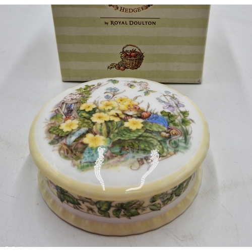 155 - ROYAL DOULTON CHINA 8cm Dia TRINKET BOX 