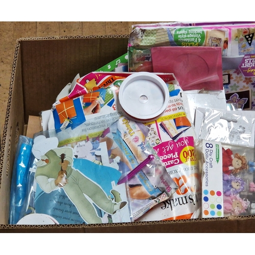 234 - BOX CONTAINING A Qty Of CRAFTING ITEMS & MAGAZINES. (Please Note This Lot WILL NOT BE PACKED OR SHIP... 