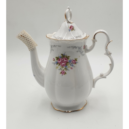 777 - ROYAL ALBERT CHINA COFFEE POT IN THE TRANQUILLITY DESIGN