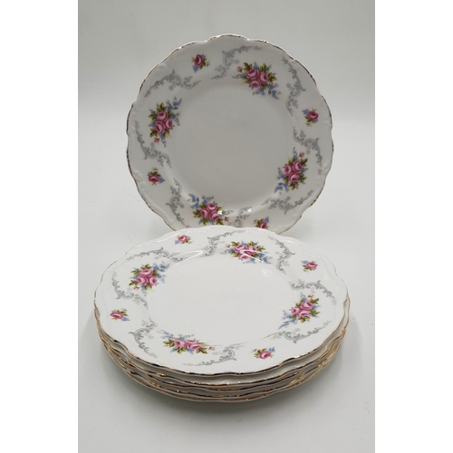 780 - ROYAL ALBERT CHINA 20.5cm Dia PLATES (6) IN THE TRANQUILLITY DESIGN