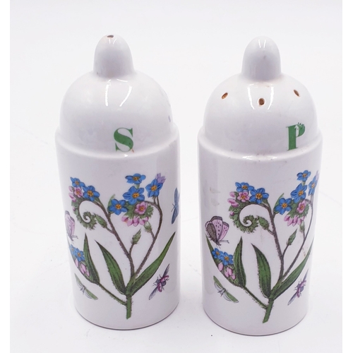 785 - PORTMEIRION SALT And PEPPER POTS FROM THE BOTANIC GARDEN COLLECTION