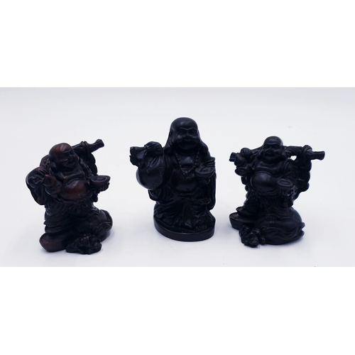 786 - RESIN ORIENTAL FIGURINES (3)