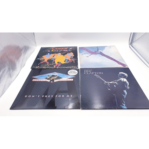 182 - ROCK VINYL LPS (4)
QUEEN A KIND OF MAGIC GATEFOLD SLEEVE + INNER. FREE SELF-TITLED GATEFOLD SLEEVE P... 