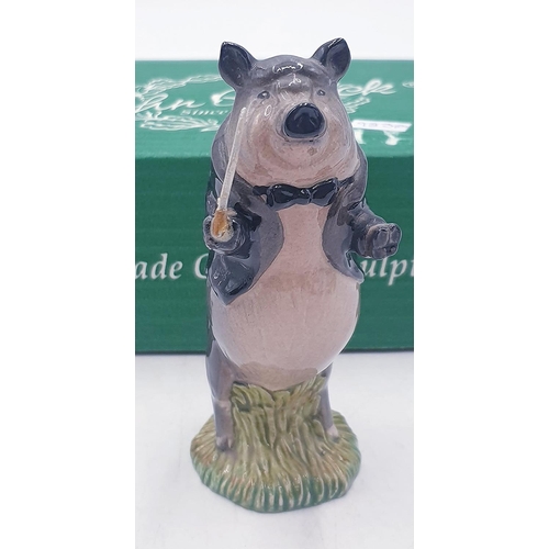 729 - BESWICK 12.1cm CHARACTER MODEL OF 'JOHN THE CONDUCTOR' VIETNAMESE POT BELLIED PIG. PP1 1993/96 Only ... 