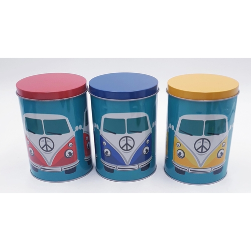 28 - VW CAMPER VAN STORAGE TINS (3)