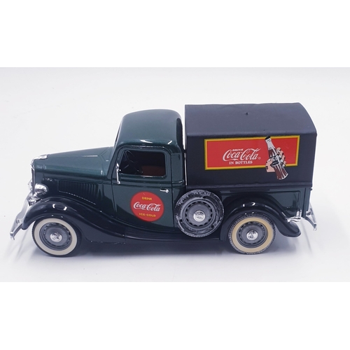 5 - SOLIDO DIE CAST Large 24cm MODEL OF A 1936 FORD V8 PICK UP COCA COLA  VAN