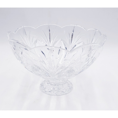 6 - MARQUIS By WATERFORD CRYSTAL Large 25cm Dia FOOTED BOWL