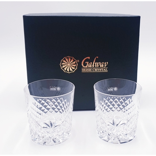 29 - GALWAY CRYSTAL (Boxed Set Of Two) ROLLS ROYCE 