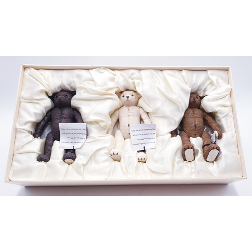 67 - TREASURED BEARS (Boxed Set Of Three) TEDDY BEARS (Limited Edition ,With Certificate)