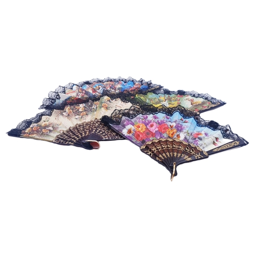 80 - HAND FANS (4)