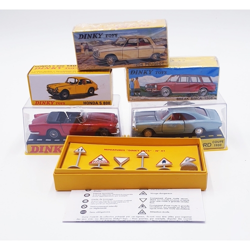 84 - DINKY DIE CAST CARS And ACCESSORIES By ATLAS (Qty Of) (Boxed And Sealed ,New Old Stock,Etc)