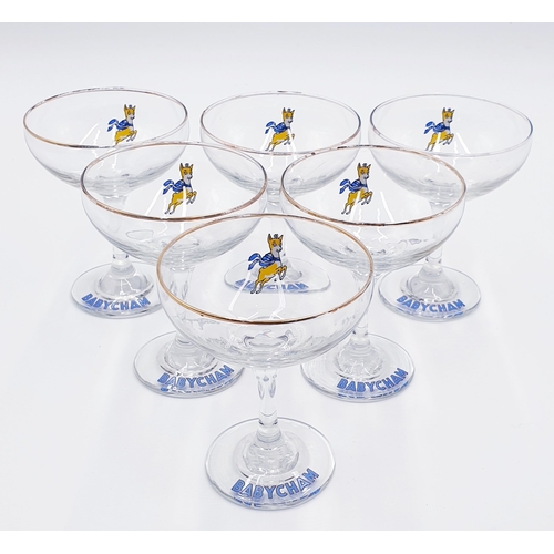 179 - BABYCHAM GLASSES (6)