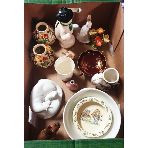 191 - BOX OF CERAMIC ITEMS (Please Note This Lot WILL NOT BE PACKED OR SHIPPED....COLLECT ONLY . SOLD HAS ... 