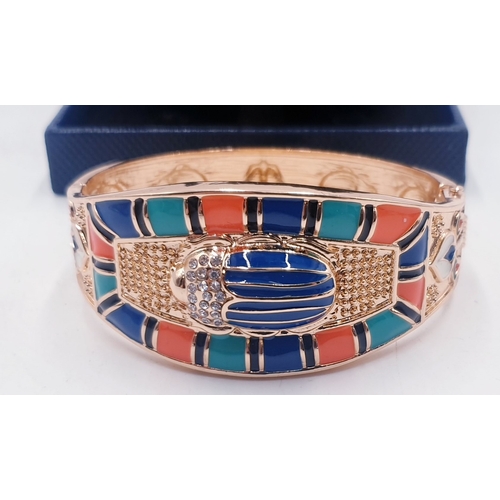 197 - ENAMEL EGYPTIAN BANGLE (Boxed)