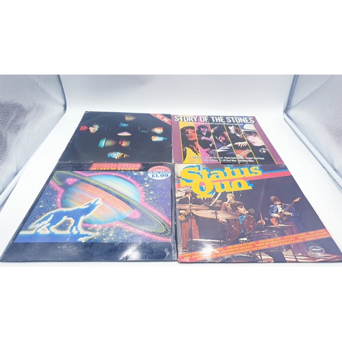 496 - ROCK VINYL LPS (4)
U.K. SELF-TITLED + INNER. THE ROLLING STONES STORY OF THE STONES GATEFOLD SLEEVE ... 