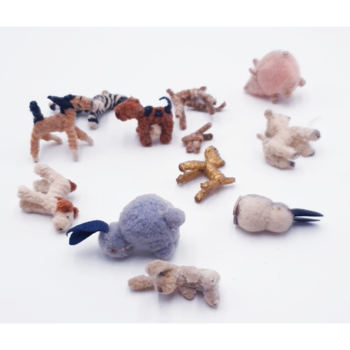 574 - PIPE CLEANER Miniature ANIMAL MODELS (Dolls House ,Etc) (Qty Of)