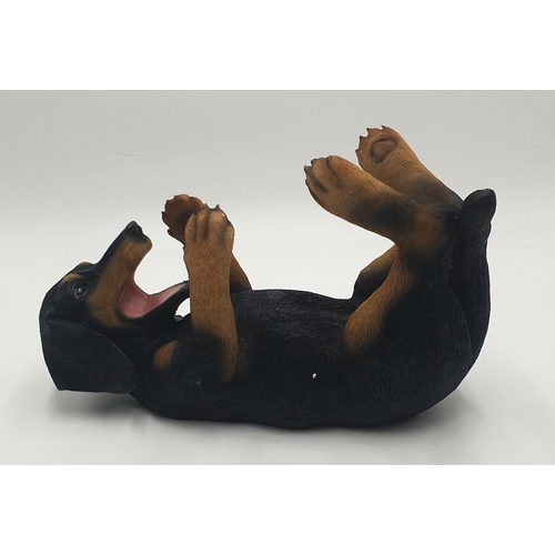 712 - RESIN BOTTLE HOLDER FASHIONED AS A DASCHUND (Original Box)