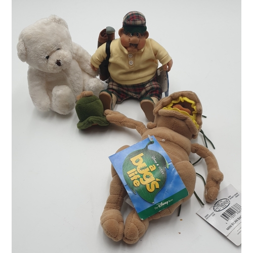 754 - CHAD VALLEY TEDDY & COUNTRY FOLK Plus DISNEY BEAN BAG (3)