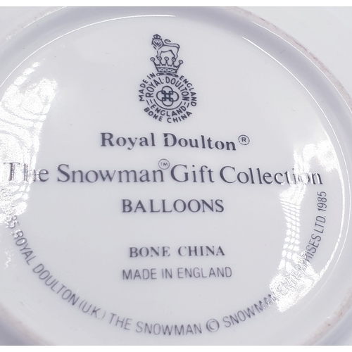 764 - ROYAL DOULTON 12cm Dia PIN TRAY 'BALLOONS' FROM THE SNOWMAN COLLECTION TOGETHER WITH  ROYAL STANDARD... 