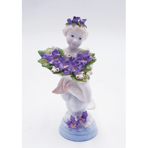 766 - ROYALE STAFFORD PORCELAIN 12cm FIGURINE OF A CHERUB