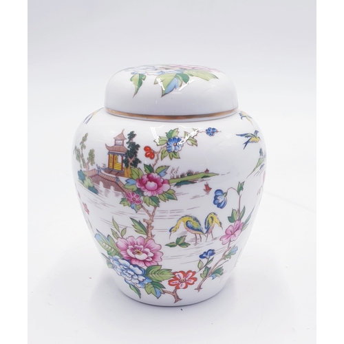 771 - WADE POINT OF SALE TOGETHER WITH A CROWN STAFFORDSHIRE Miniature 8cm TEMPLE JAR AND COVER IN THE PAG... 