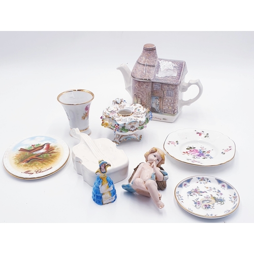 775 - CERAMIC ITEMS (Qty Of) Inc COALPORT, ROYAL CROWN DERBY, SADLER, LIMOGES ,Etc