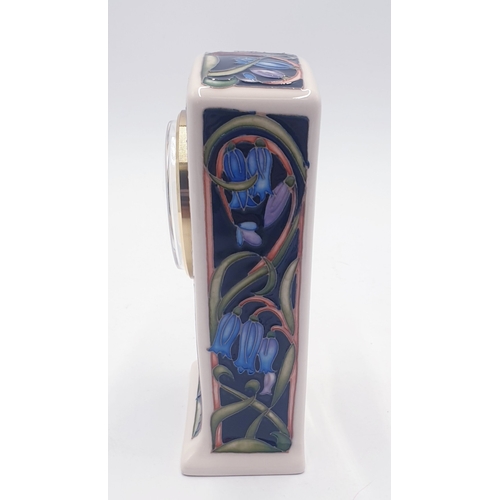 283 - MOORCROFT 16cm MANTLE CLOCK (Shape CL1) 