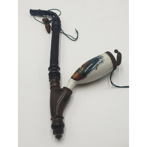 521 - BLACK FOREST SMOKERS PIPE c1900s