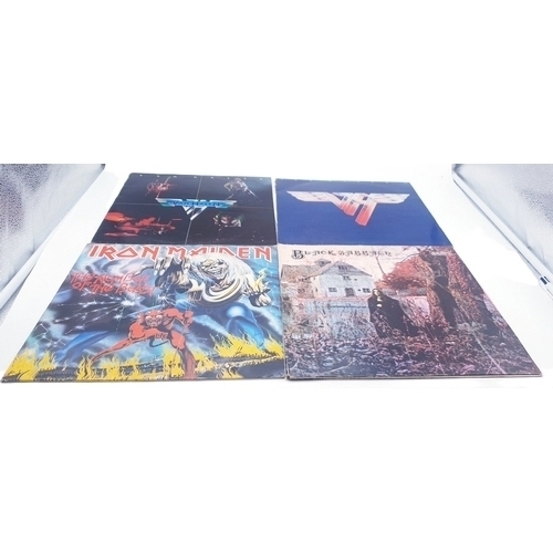 299 - ROCK/METAL VINYL LPS (4)
VAN HALEN SELF TITLED. VAN HALEN II + INNER. IRON MAIDEN THE NUMBER OF THE ... 