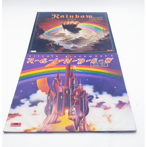 674 - RAINBOW VINYL LPS (2)
RAINBOW RISING GATEFOLD SLEEVE. RITCHIE BLACKMORE’S RAINBOW GATEFOLD SLEEVE. T... 