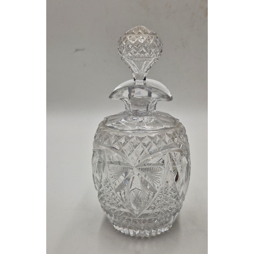 26 - CRYSTAL CUT ROUND DECANTER (9th August 1914 To 1934)