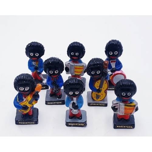 90 - ROBERTSON RESIN GOLLY BAND FIGURINES (8)