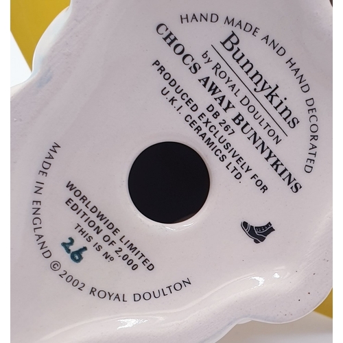 120 - ROYAL DOULTON 11cm x 13cm CHARACTER BUNNYKINS FIGURINE 