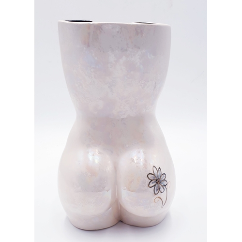 203 - ANITA HARRIS ART POTTERY Extra Large VASE SCULPTURED AS A FEMALE TORSO (Unique One Off Design ,Signe... 