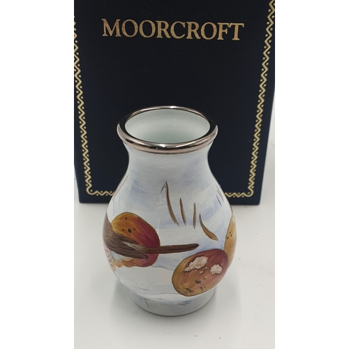225 - MOORCROFT ENAMELS Miniature 6cm VASE  (Original Box)