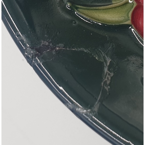 226 - MOORCROFT TRAY IN THE POPPY DESIGN