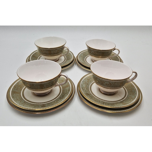 760 - ROYAL DOULTON CHINA TRIO'S (4) IN THE ENGLISH RENAISSANCE DESIGN