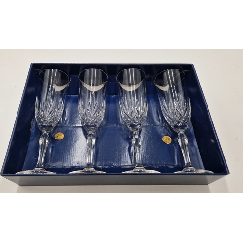 774 - PRELUDIO CRYSTAL (Boxed Set Of Four) CHAMPAGNE FLUTES