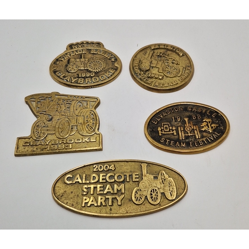 778 - BRASS STEAM ENGINE BRASSES (5)