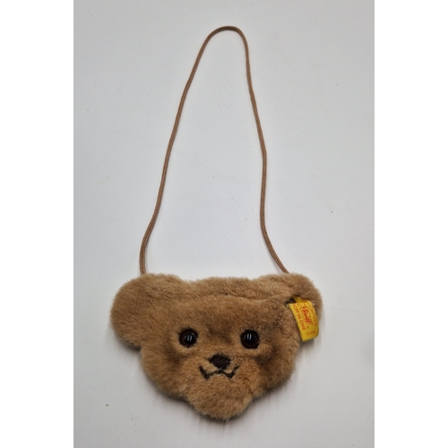 799 - STEIFF CHILD'S TEDDY BEAR PURSE (Button)