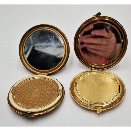 801 - KIGU (London) POWDER COMPACT IN THE LANDMARKS DESIGN Plus A MARCASITE EXAMPLE