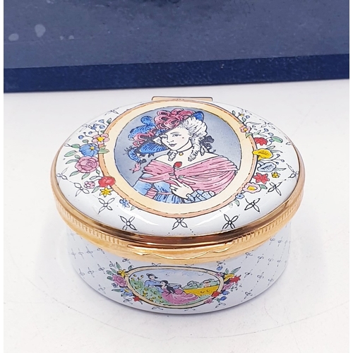 808 - CRUMMELS ENAMELS HINGED LIDDED BOX (Collectors Guild Members Exclusive)  (Boxed)