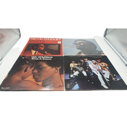 106 - SOUL/FUNK LPS (4)
STEVIE WONDER FOR ONCE IN MY LIFE. JIMMY RUFFIN GREATEST HITS. THE DYNAMICS WHAT A... 