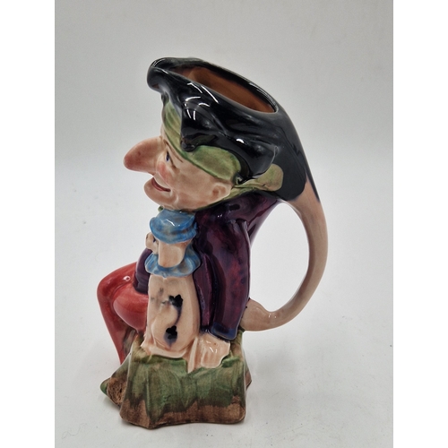 32 - H WAIN & Sons (Melba Ware) 16.5cm PUNCH And TOBY DOG JUG