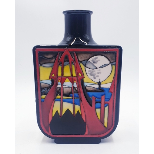 355 - MOORCROFT 20cm VASE (Shape No 37/8) 