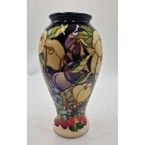 196 - MOORCROFT Extra Large 31cm x 13cm x 13cm VASE (Shape No 46/12) 