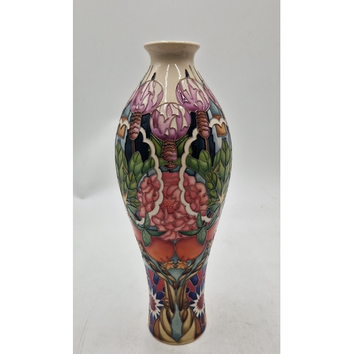 442 - MOORCROFT Extra Large 30cm x 11.5cm x 11.5cm VASE (Shape No 42/12) 