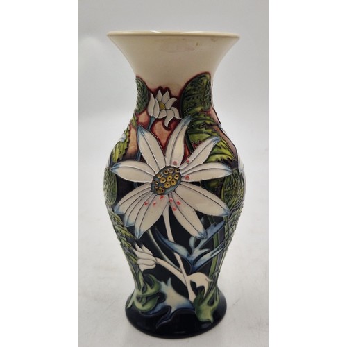 607 - MOORCROFT 17.5cm x 9.5cm VASE (Shape No 226/7)  