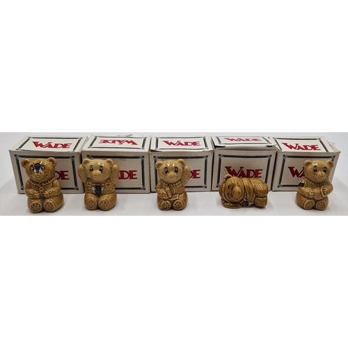 10 - WADE HONEY BEARS (5) (All Original Boxes)